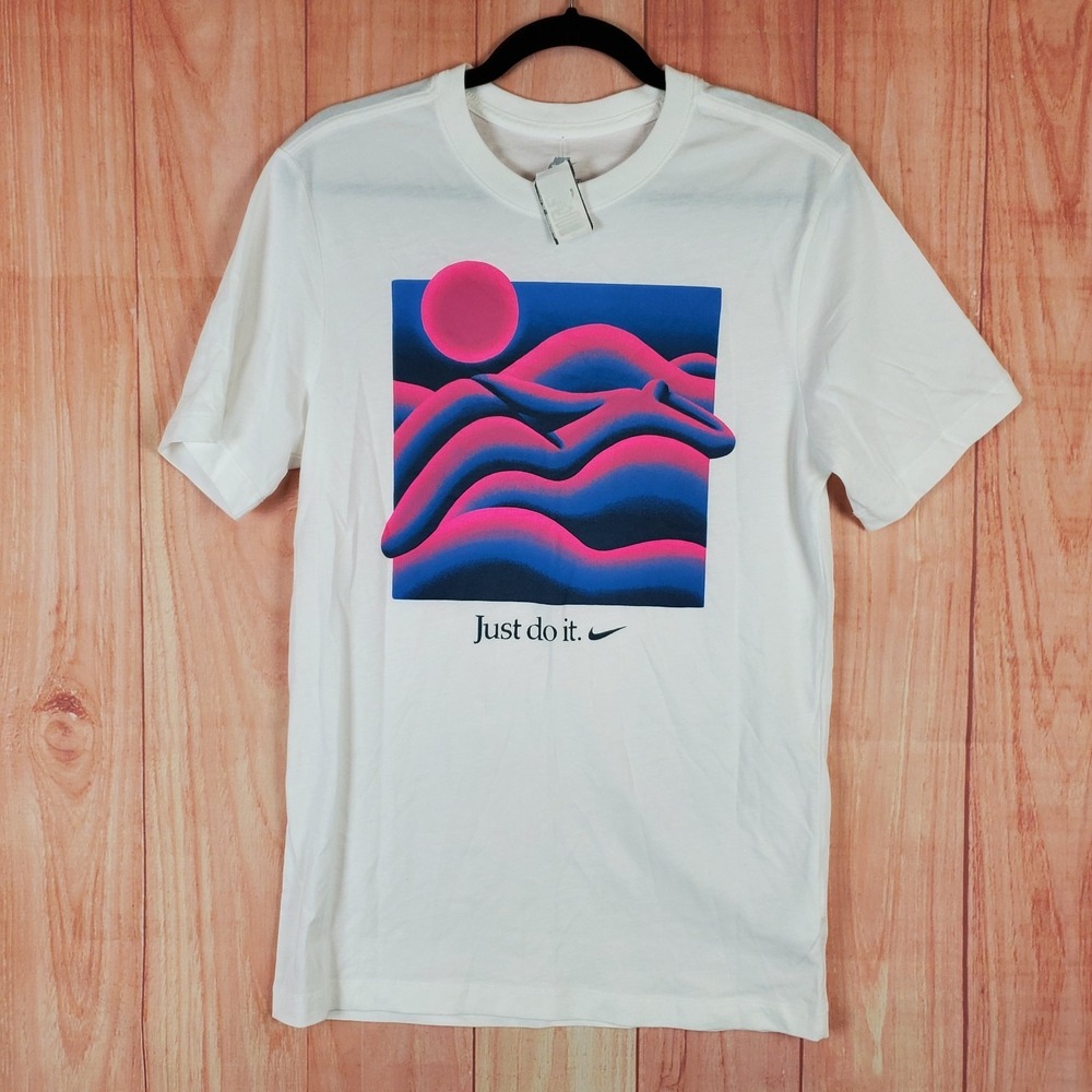 Nike X Jocelyn Tsaih Mens T-Shirt Small White Crew‎ Neck Short Sleeve Pullover